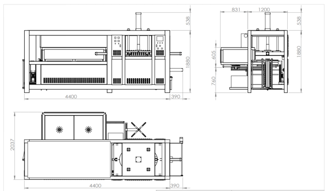 Fully Automatic Acrylic LED Lamp cover Shell Blowing Forming Machine