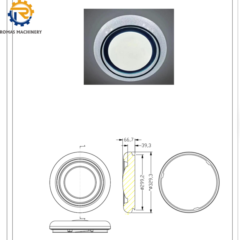 Lamp shade molding mold