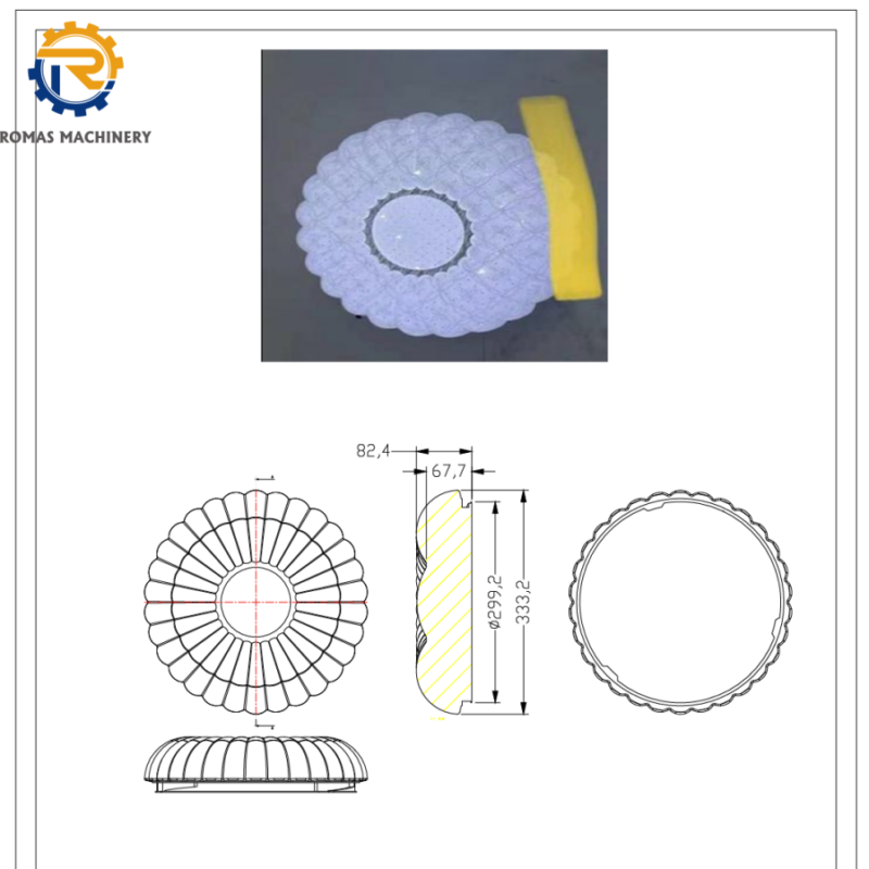 Blow molding mold for plastic lampshade Blow molding mold for plastic lampshade